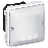 Logo Inter automatique prog plexo composable gris/blanc - avec neutre - 3 fils 069502