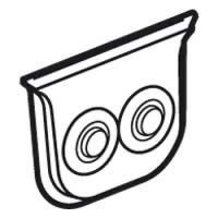 Logo Embout � membrane prog plexo - gris - 2 sorties - � jusqu'� 16 mm 069599