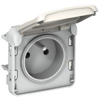 Logo Prise 2p+t �clips de protection prog plexo composable blanc - 16 a - 250 v 069621