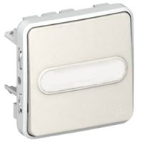 Logo Poussoir no+nf lumineux prog plexo composable blanc - 10 a 069634