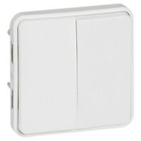 Logo Double va-et-vient prog plexo composable blanc artic antimicr- 10 ax - 250 v 070726