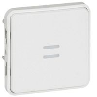 Logo Poussoir no lumineux prog plexo composable blanc artic - 10a - 250v - lampe 230v 070732
