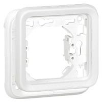 Logo Support plaque prog plexo composable blanc artic - 1 poste 070792