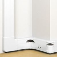 Logo Goulotte 50x145  clippage direct prog mosaic - 2 couv 45 mm - l. 2 m - blanc 075604
