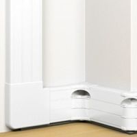 Logo Goulotte 50x180  clippage direct prog mosaic - 3 couv 45 mm - l. 2 m - blanc 075606