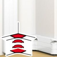 Logo Angle intrieur 80  100 - pour goulotte  clippage direct prog mosaic 50x180 075626