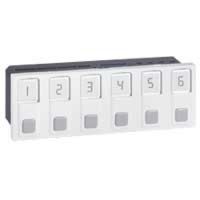 Logo Bloc d'appel prog mosaic - 6 directions - alim incorpor�e 127/230 v~ - 6 mod 076655