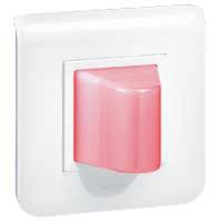 Logo Hublot de couloir appel seul - 1 voyant led rouge - complet blanc 076671