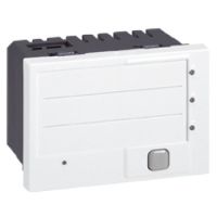 Logo Centrale 3 directions/tableau synthse alarme tech prog mosaic - 3 mod - blanc 076682