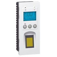 Logo Lecteur biomtrique d'empreinte digitale prog mosaic - 5 mod vertical - blanc 076703