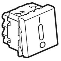 Logo Inter bipolaire prog mosaic - 2 mod - 16 ax - � voyant � led - blanc 077052