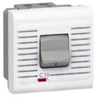 Logo Disjoncteur prog mosaic - magnto thermique 1p+n - 230 v~ - 10 a - 2 mod - blanc 077521
