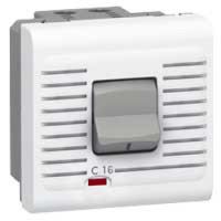 Logo Disjoncteur prog mosaic - magnto thermique 1p+n - 230 v~ - 16 a - 2 mod - blanc 077522