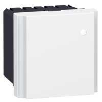 Logo Filtre prog mosaic - 6 a - avec condensateur d'anti-parasitage - 2 mod - blanc 077542