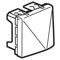 Logo Sortie de c�bles prog mosaic - avec serre-c�bles - 2 mod - blanc 077550