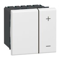 Logo Inter variateur prog mosaic - 2 mod - sans neutre - 2 fils - 600 w - blanc 078405