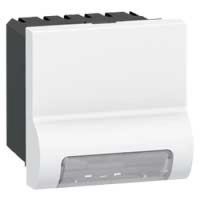 Logo Veille lumineuse prog mosaic - 230 v - 2 modules - blanc antimicrobien 078510