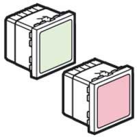 Logo Signal�tique lumineuse � leds vertes/rouges prog mosaic - 2 �tats- 2 mod - blanc 078524