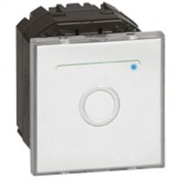 Logo Inter � commande tactile prog mosaic - 2 mod - avec neutre - blanc antimicrobien 078709