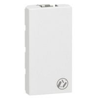 Logo Obturateur prog mosaic - 1 mod - blanc antimicrobien 078720