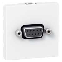 Logo Prise sub d prog mosaic - pour liaison s�rie type rs232 � souder - 2 mod - blanc 078767