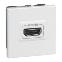 Logo Prise audio vid�o programme mosaic - hdmi type a - � visser - 2 modules - blanc 078768