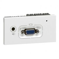 Logo Extendeur audio/vid�o - programme mosaic - hd 15 + jack 3,5 mm - blanc - lcs� 078770