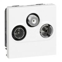 Logo Prisetv/r/sat - programme mosaic - 2 modules - blanc 078786