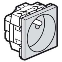 Logo Prise prog mosaic - 2p+t droite - bornes auto- 2 mod - alu 079271