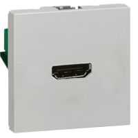 Logo Prise audio vid�o programme mosaic - hdmi type a - � visser - 2 modules - alu 079275