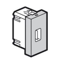 Logo Prise usb femelle prog mosaic - 1 mod - alu 079284