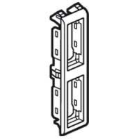 Logo Support pour parois minces batibox - pour prog mosaic - 2 x 1 mod vertical-blanc 080292