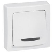 Logo Va-et-vient t�moin sans neutre appareillage saillie complet - 4 a - blanc 086014