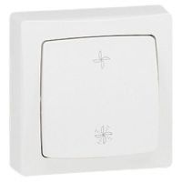 Logo Commande de vmc appareillage saillie complet - blanc 086016