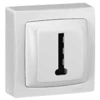 Logo Prise t�l�phone 8 contacts appareillage saillie complet - blanc 086038