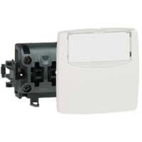 Logo Poussoir porte-�tiquette appareillage saillie composable - 6 a - blanc 086109