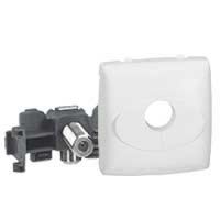 Logo Prise tlvision appareillage saillie composable - type ''f'' - blanc 086153