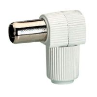 Logo Fiche tv coaxiale normalis�e - m�le sortie lat�rale �9,52 mm 091019