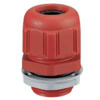 Logo Presse-�toupe plastique- ip68- iso 16- pour bo�te plexo incendie- rouge ral 3000 091930