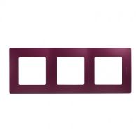 Logo Plaque 3 postes nilo� - prune 096727