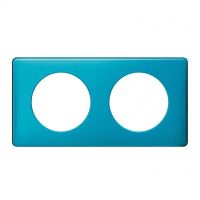 Logo Plaque c�liane - m�tal - 2 postes - blue snake 068772