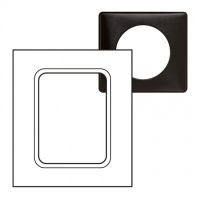 Logo Plaque c�liane - m�tal - pour �crans tactiles 3,5'' - carbone 068987