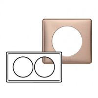 Logo Plaque c�liane - m�tal - 2 postes pour r�novation - copper 068998