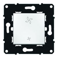 Logo Interrupteur 2 positions pour commande vmc - espace evolution - blanc 64023