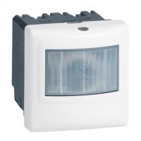 Logo Ecod�tecteur basique 3 fils, avec neutre mosaic - 2 modules - blanc 078450