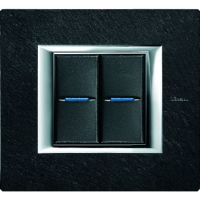 Logo Double poussoir axolute no/nf - 10a-250v~- connexion auto - anthracite - 1 mod. 4034