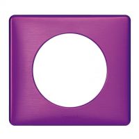 Logo Plaque c�liane - m�tal - 1 poste - violet iris� 068711
