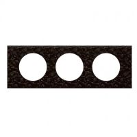 Logo Plaque c�liane - mati�res - 3 postes - cuir pixel 069453