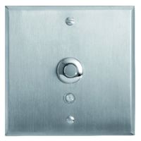 Logo Art d'arnould - mmoire - poussoir lumineux bouton rond 2 a - acier bross 67111