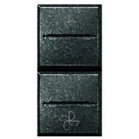 Logo Double-poussoir + stop 16 a 250 v~ livinglight - tech - 1 module 4027